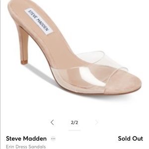 STEVE MADDEN ERIN CLEAR SLIDE